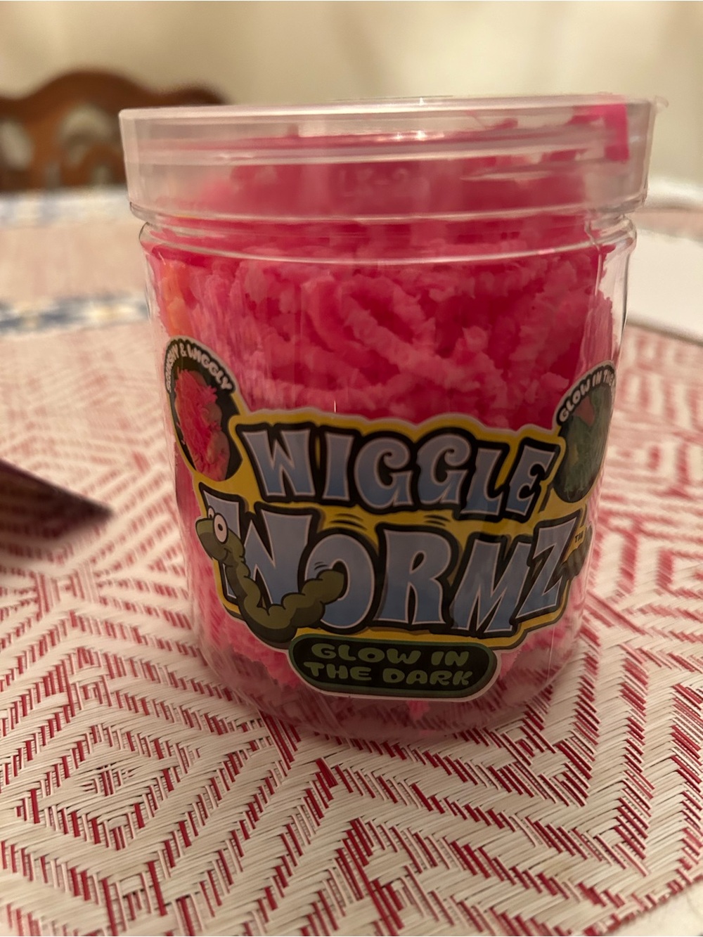 Glow-In-The-Dark Pink Sensory Wiggle Wormz